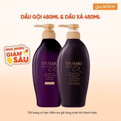 Combo Tsubaki 1 Dầu Gội Phục Hồi & Ngăn Gãy Rụng 450ml & 1 Dầu Xả Phục Hồi & Ngăn Gãy Rụng 450ml