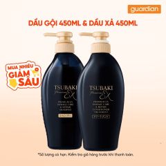 Combo 1 Dầu Gội Tsubaki Phục Hồi Chuyên Sâu 450ml & Dầu Xả Tsubaki Phục Hồi Chuyên Sâu 450ml
