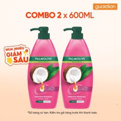 Combo 2 Dầu Gội Kèm Dầu Xả Dưỡng Ẩm Palmolive 600ml 