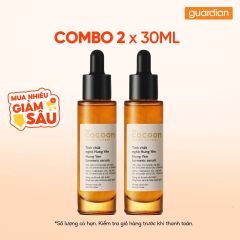 Combo 2 Tinh Chất Nghệ Hưng Yên Hỗ Trợ Sáng Da Và Mờ Vết Thâm Cocoon 30ml
