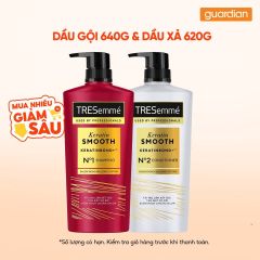 Combo TRESemmé Dầu Gội 640g & 1 Dầu Xả Vào Nếp Suôn Mượt Keratin Smooth 620g