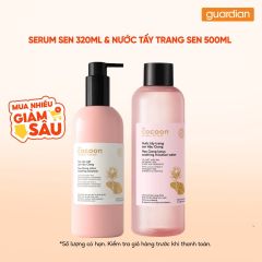 Combo 1 COCOON SRM SEN HAU GIANG 310ML & 1 COCOON NTT SEN HAU GIANG 500ML