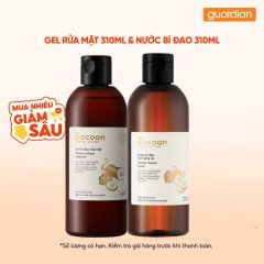 Combo 1 COCOON GEL RUA MAT BI DAO 310ML & 1 COCOON NUOC BI DAO CANBANG 310ML