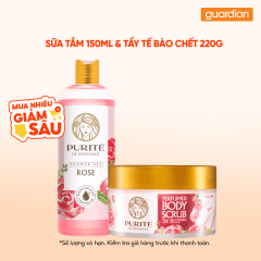 Combo 1 PURITE ST HOA HONG 500ML & 1 PURITE TTBC HOA HONG 220G