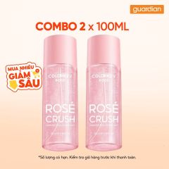 Combo 2 Xịt Thơm Toàn Thân Colorkey Rosé Rosé Crush Shimmer Fragrance Mist 100ml