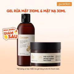 Combo 1 COCOON GEL RUA MAT BI DAO 310ML & 1 COCOON MN BIDAO GIAM DAU&MUN30ML