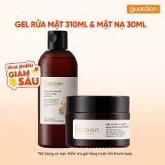 Combo 1 COCOON GEL RUA MAT BI DAO 310ML & 1 COCOON MAT NA NGHE HUNG YEN 30ML