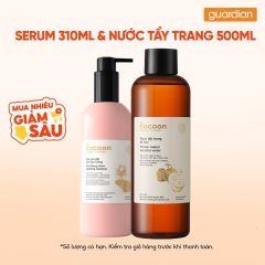 Combo 1 COCOON SRM SEN HAU GIANG 310ML & 1 COCOON NUOC T.TRANG BI DAO 500ML