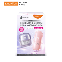Bộ Sản Phẩm Dưỡng Da, Làm Chậm Quá Trình Lão Hóa DProgram Gồm Kem Dưỡng DProgram Vitalizing Cream 45gr + Tinh Chất DProgram Intense Enriching Serum 45ml