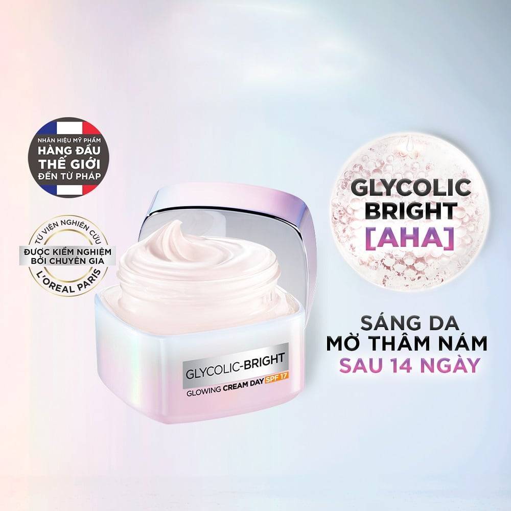 kem-duong-ban-ngay-l-oreal-paris-glycolic-bright-spf-17-sang-da-tuc-thi